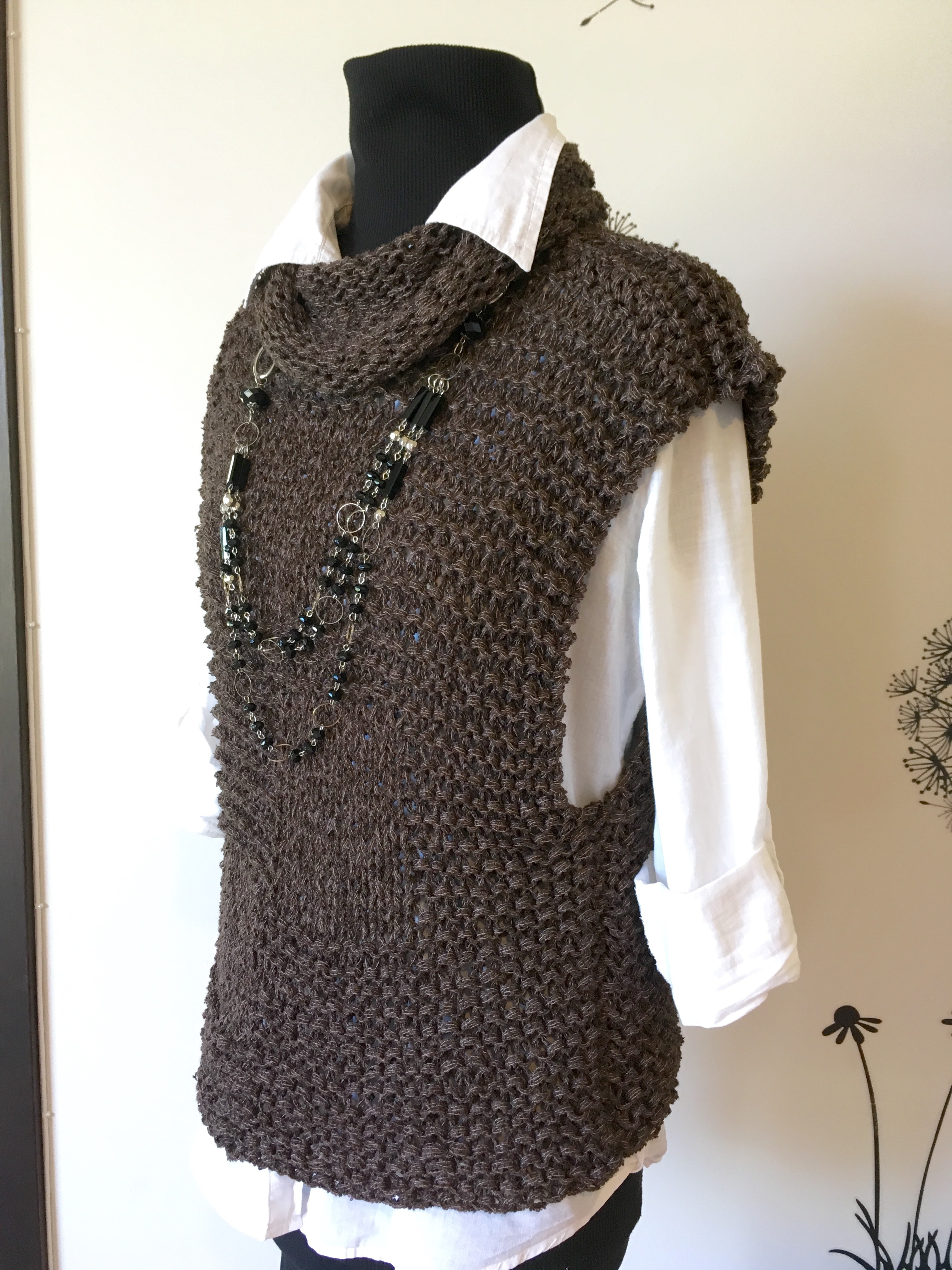 Women's Knit Sweater Vest knitting project by Jelena