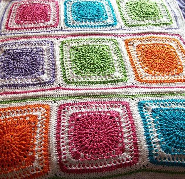 Autumn Warmth Afghan Square Crochet pattern by Sally Ives ...