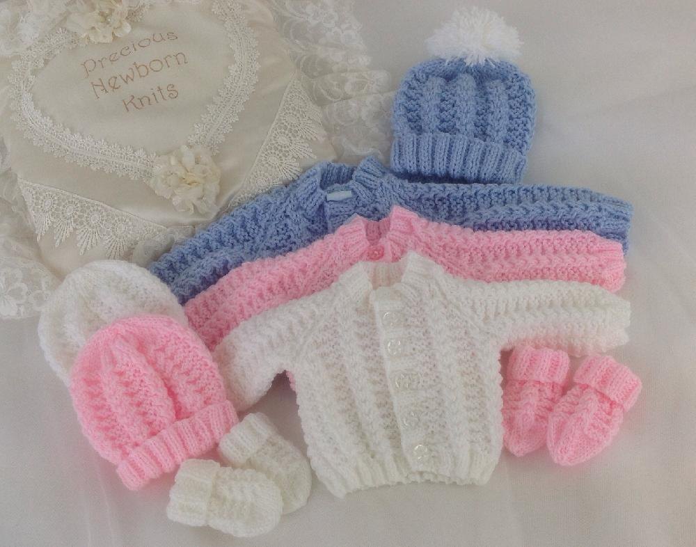 Pattern 54 Babies Cosy Cardigan Set - Sizes: Early Baby ...