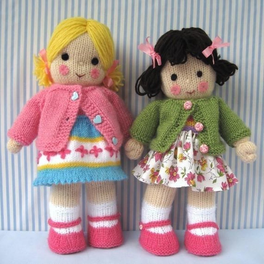 Polly and Kate - Knitted Dolls Knitting pattern by ...